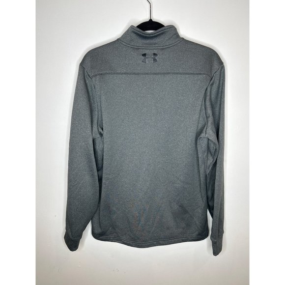 Under armor grey quarter zip men's long sleeve size medium - Picture 3 of 3